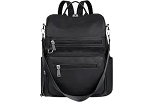 ECOTISH Women PU Leather Backpack Waterproof Casual laptop bag School Shoulder Bag for Ladies