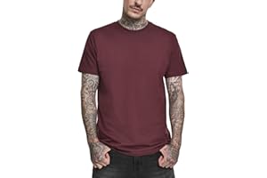 Urban Classics Camiseta básica de Manga Corta de Hombre, Cuello Redondo Normal, de algodón Grueso, Largo Oversize, Distintos Colores, Tallas S-6XL