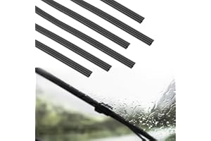 BAERTMY Scheibenwischer Gummi 6 Stück Universal Wischergummi Scheibenwischer Ersatz Wischergummi Wischergummi Scheibenwischer Kompatibel mit Allen Scheibenwischern (800mm)
