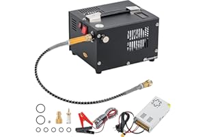 Mxmoonant 4500psi / 30mpa / 300Bar PCP Compressore d'aria portatile, per Barattoli per airsoft, paintball, sommergibile, da Auto 12v DC o Casa 220v AC