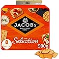 Crackers Selection with Jacob's The Selection 8 Cracker Varieties 900g | Perfect for Sharing On the go Snacks | 8 Different Selection of Delicious Crackers and Biscuits