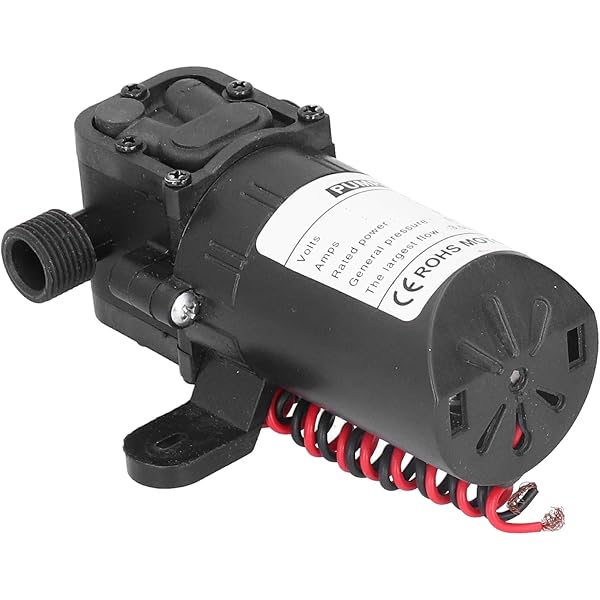 RecPro RV 4 Chamber Water Pump | Quiet Running | 12V DC | 45 PSI | 8