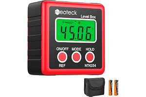 Neoteck Digital LCD-vinkelmätare lutningsmätare inklinometer vattentät skalbox vinkelmätare –