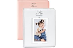 OBERSTER - Album fotografico con 64 tasche per Fujifilm Instax Mini 7s 8 8+ 9 25 50s 70 90, 5 x 8 pollici, compatibile con Instant Camera Photo Book Titolare della carta