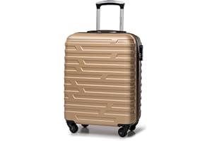 WITTCHEN Kolekcja A-Line II Mała walizka Bagaż podręczny Walizka kabinowa Twarda walizka ABS Teleskopowa rączka 4 kółka Zamek szyfrowy Rozmiar S Złoty