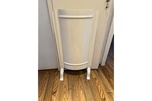 KROKODILZANGE Ofenschirm mit Füßen weiß Hitzeschild 91 x 46 cm modern glatt NEU neues Model AdoroSol Vertriebs GmbH Weiss