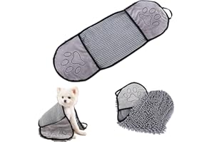 JILSKL Haustier Handtuch, Mikrofaser Haustier Badetuch, Haustier Badetuch, Für Alle Hunde Und Katzen Geeignet, Zum Baden Von Hunden Und Katzen Geeignet, Schnelltrocknend, Super Saugfähig, Maschinenwaschbar