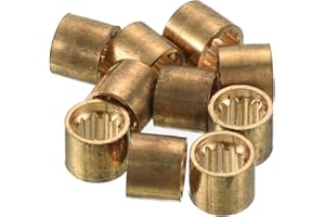 PATIKIL 9mm 10Pack Messing Billardqueue Aderlass Billardqueue Spitze Ersatz Reparatur Werkzeug mit Zähne für Snooker Queue Stock Kupfer