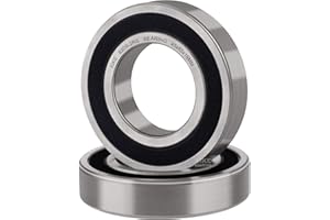 XiKe 2 unid. 6209-2RS Rodamientos de bolas 45x85x19mm Acero Cromado (GCr15) y Pre-lubricado, 6209RS Rodamiento Rígido de Bolas con Doble Sello de Goma.