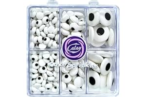 ‎TMADE Essbare Gemischte Größen Zuckeraugen Halloween Streusel Deko-Augen Kuchen Cupcake Topper Keksdekorationen Dessertstreusel für die tägliche Kuchendekoration zu Weihnachten