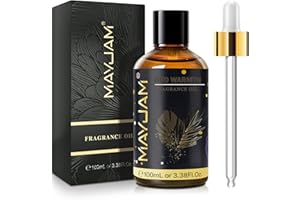 MAYJAM Oud Warmth Fragrance Oil Essential Oil for Diffusers for Home, Premium Grade Oud Warmth Oil for Humidifier, Long Lasting Scented Oils for DIY Bath Bomb Soap Candle Making - 100ML