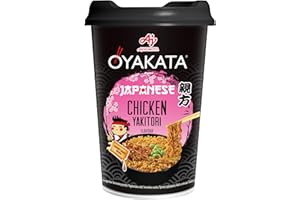 OYAKATA Instant-Nudelbecher Chicken Yakitori 93 g I Gegrilltes Huhn in Sojasauce mit Chili & Gemüse I Fertigmahlzeit in 3 Minuten I Perfekt für unterwegs & Zuhause I Authentische Ramen-Nudeln
