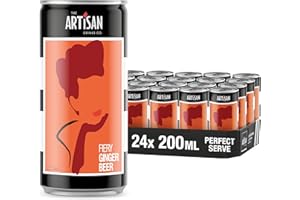 THE ARTISAN DRINKS COMPANY Artisan Fiery Ginger Beer Can, 200ml (Case 24)
