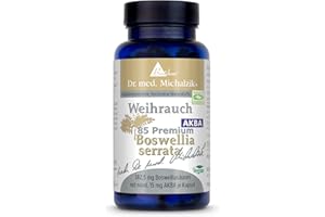 ‎BIOTIKON Weihrauch BS-85 AKBA nach Dr. med. Michalzik - 100% indischer Weihrauch - 15mg AKBA je Kapsel - Boswelliasäure 85% - von BIOTIKON®