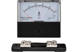 Heschen DH-670 DC 0-50A Classe 2.0 Compteur électrique avec shunt
