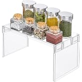 duozoanz Fridge Organizer Shelf Storage Holder &ndash; Plastic Shelves for Countertop, Kitchen, Pantry Cabinet, Countertops, Vegeta