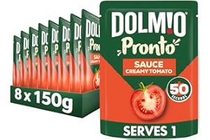 Dolmio Creamy Tomato Microwave Pasta Sauce, Bulk Multipack 8 x 150g pouches