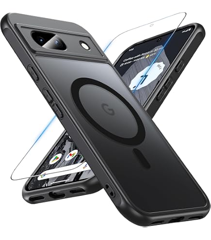 Custodia Sottile TesRank Per Google Pixel 8 Pro | TPU Morbido Anti-Caduta | Anti-Giallo | Nera