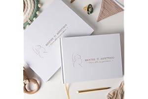 PROENMU® Diario della Gravidanza + Matita di Metallo + Scatola Regalo con Chiusura Magnetica + Adesivi | Libro Gravidanza per Mamma | Regali per Futura Mamma