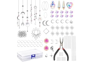 JKDHJK Acchiappasole di Cristallo, Cristalli per Finestre da Appendere, Prismi a Sfera in Cristallo Trasparente Decorazione, Cristalli Colorati, Acchiappasole Arcobaleno per Casa Giardino Finestra