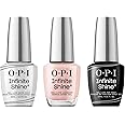 OPI Infinite Shine Long-wear Nail Polish, Gel-Like Nail Varnish with no UV lamp needed, 3-Step System for up to 11 days of vibrant colour, Base Coat & Nail Polish & Top Coat, Bubble Bath, 3x 15ml