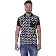 Versace Jeans - Men’S Polo B3GQA7PB Black J STR Print Tiger Jump 46