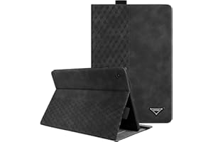 CXTCASE Etui do Samsung Galaxy Tab A8 2022/2021 10,5 cala SM-X200/X205/X207, wielokątne folio Flip PU skórzane etui ochronne do Galaxy Tab A8 SM-X200/X205/X207, czarne