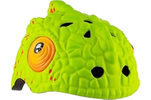 Crazy Safety Casco per Bici per Bambini 2-7 Anni - per Bicicletta, Skateboard, Monopattino, Pattini a Rotelle | Caschetto da Bici 3D Regolabile 49-55 cm