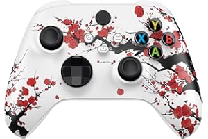eXtremeRate Custom Shell for Xbox Series X & S Controller - Revitalize Your Controller - Winter Blossom Replacement Accessories Front Housing Cover for Xbox Core Controller [Control NOT Included]