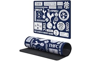 Head Case Designs Officially Licensed Tottenham Hotspur F.C. Sticker Collage Logo Art Gaming Office Desk PC Keyboard Mouse Mat Pad 9.84 x 11.81 x 0.12 inches (250 x 300 mm) - S