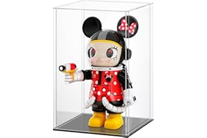 Huijintao Vitrinas para Colecciones, Vitrinas expositoras, Vitrina Metacrilato, Caja metacrilato Transparente Expositor, Vitrina Expositora para Colecciones, Miniaturas, Figuritas (10x10x15 cm)