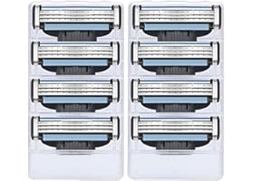 QERICH 8 Pcs Razors for Mach 3 Razor Blades Men,Sensitive Mens Shaving Blade Refill,Disposable Skinguard Blade,Manual Men's Beard Trimmer Safety Replacement Shaver Heads Set,for Gillette Proglide Razor