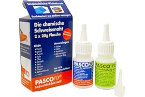 PASCOFIX chemische Schweißnaht Alleskleber extra starker Kleber Schweissnaht Kleber Sekundenkleber extra stark Industriekleber 2K Kleber Kunststoffkleber wasserfest chemische Schweissnaht