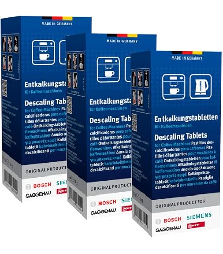 Reinigungs-Set Für BSH Bosch/Siemens Kaffeevollautomaten – 12 Entkalkungstabletten + 10 Reinigungstabletten