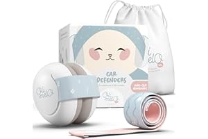 Oli-Melo Baby Ear Defenders : Noise Cancelling Protection up to 34 dB UKCA certified - Adjustable non-slip headbands - Baby Headphones for Infant, Newborn & Toddlers up to 36 months