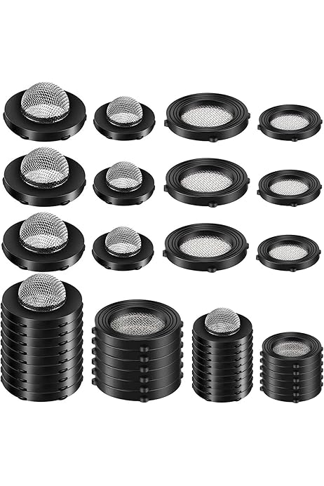 24 Guarnizioni In Gomma Per Filtro Acqua - Con Retina In Acciaio Inossidabile, Misura 1/2 - Foto 3