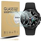 Diruite 4 Pezzi per Samsung Galaxy Watch 4 Classic 46mm Vetro Temperato Pellicola Protettiva,HD Vetro Schermo Antigraffio Sen