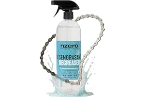 N-ZERO NZERO Bike | Dégraissant pour vélos 1000 ml – plus d’efficacité, moins de produits chimiques, incolore, biodégradable