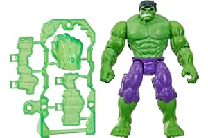 Marvel Avengers ActionVerse Hulken-actionfigur och tillbehör, superhjälteleksaker och -figurer på 11,4 cm för barn, från 4 år