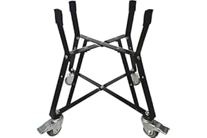 Aura Outdoor Products AOP-ENL Rolling Cart Rolling Nest for Large Kamado Grills including Big Green Egg, Kamado Joe