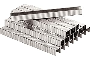 meite Graffette T-50 in Acciaio Inox Marino, Tipo 140/10 mm, Graffette Heavy Duty da 20GA con Corona da 10,5 mm per Graffatrice, Ideali per Tappezzeria e Applicazioni Marine – 1.512 Pezzi