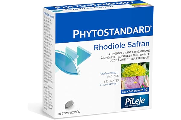 Phytostandard Rhodiola Safran 30 pièces 30 comprimés
