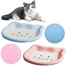 6 Ciotole In Ceramica Per Gatti Con Base Antiscivolo - Per Cibo E Acqua, Ideali Per Gattini E Cani Piccoli - Foto 3