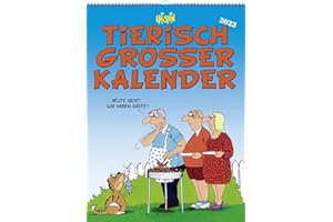 LAPPAN VERLAG Uli Stein Tierisch großer Kalender 2023: Monatskalender für die Wand im Großformat (Uli Stein Kalender 2023)