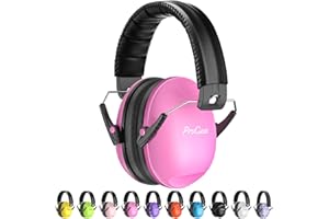 ProCase Cuffie Antirumore Bambini, NRR 21 dB Cuffie Comode Pieghevoli Regolabili per Proteggi I Tuoi Bambini dai Rumori Forti Fuoco D'artificio Concerto Aereo Dormire Studiare Teatro Studio