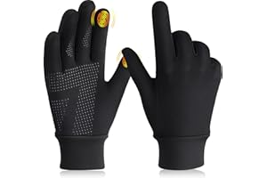 GXCROR Laufhandschuhe Touchscreen Handschuhe Fleece Sport Handschuhe Warme Winddichte Winterhandschuhe Handschuhfutter für Herren und Damen Outdoor