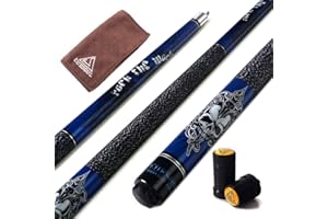 CUESOUL Rockin Series 57 "21 oz Maple Pool Cue b?Ton Set avec Joint Protector Protector/Arbre et Cue Serviette