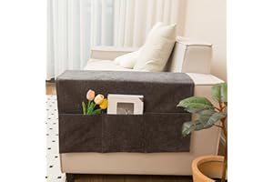 KARAOT Organizador mandos sofa,Organizador de Sofá,Bolsa de almacenamiento cabecera con Remote Control Holder para el Teléfono,Magzine,Gafas,Libro,Bolígrafos,Cables,Almacenamiento para colgar en el sofá.