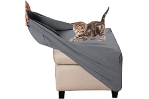 ZEAINK Ottomane Schonbezug Hockerbezug 40x40/50x50/60x60 Hocker Husse für Fußhocker Quadratisch, Stretch Bezug Ottomane Abdeckung Überzug Hocker Protector Waschbar Hockerabdeckung ( Color : #2 , Size : 60x60