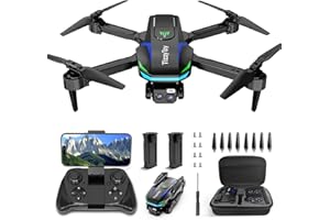 NEBELMEER Drohne mit Dual 1080P UHD Kameras für Anfänger, Erwachsene & Kinder, WiFi, unter 249g, 90° verstellbare Linse, 26 Min Flugzeit, Headless Mode, Höhenhalte, 2.4G, faltbar – RC Quadcopter Geschenk